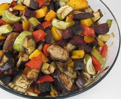 אנטיפסטי - ירקות בתנור